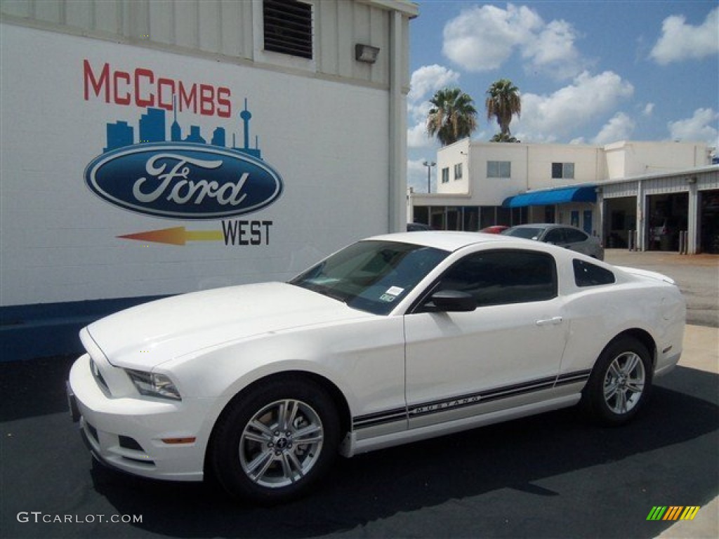 2013 Mustang V6 Coupe - Performance White / Charcoal Black photo #1