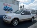 White Platinum Tri-Coat 2012 Ford Expedition EL King Ranch