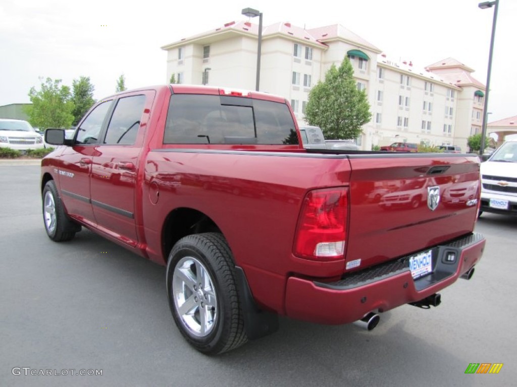 2011 Ram 1500 Sport Crew Cab 4x4 - Deep Cherry Red Crystal Pearl / Dark Slate Gray/Medium Graystone photo #5