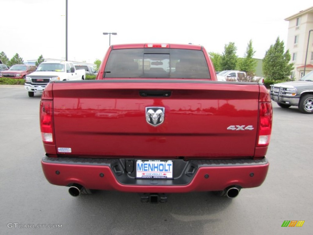 2011 Ram 1500 Sport Crew Cab 4x4 - Deep Cherry Red Crystal Pearl / Dark Slate Gray/Medium Graystone photo #6
