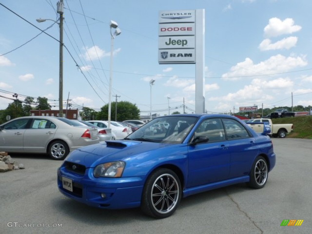 2005 Impreza WRX Sedan - WR Blue Pearl / Black photo #1