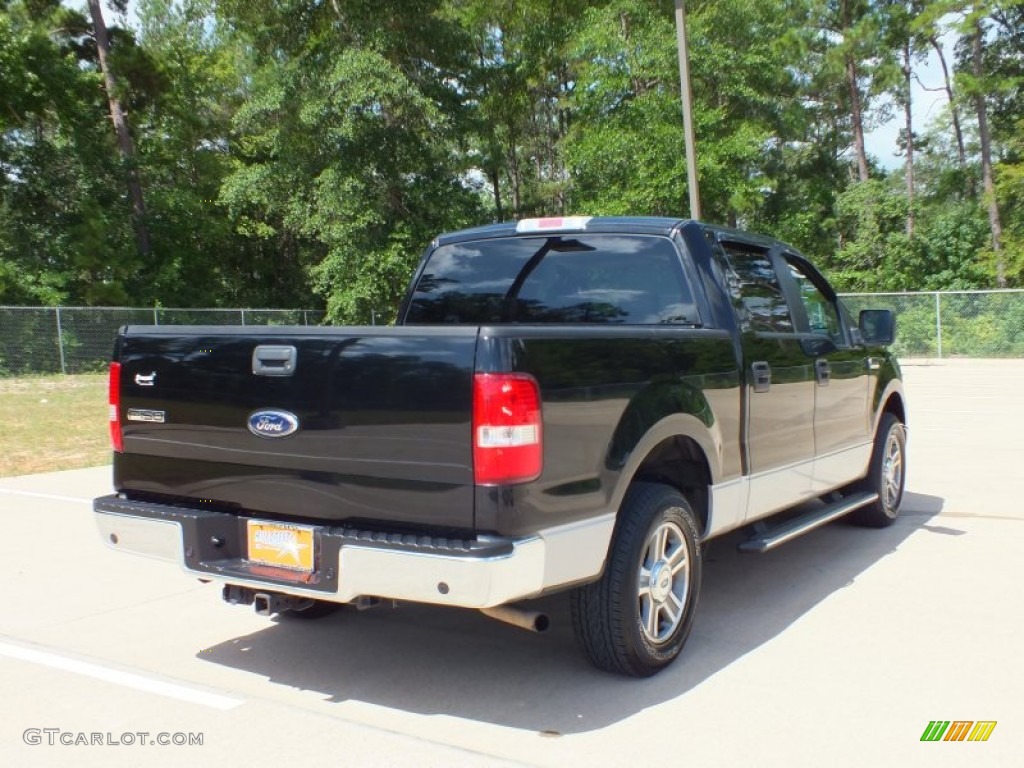 2006 F150 XLT SuperCrew - Black / Medium/Dark Flint photo #5