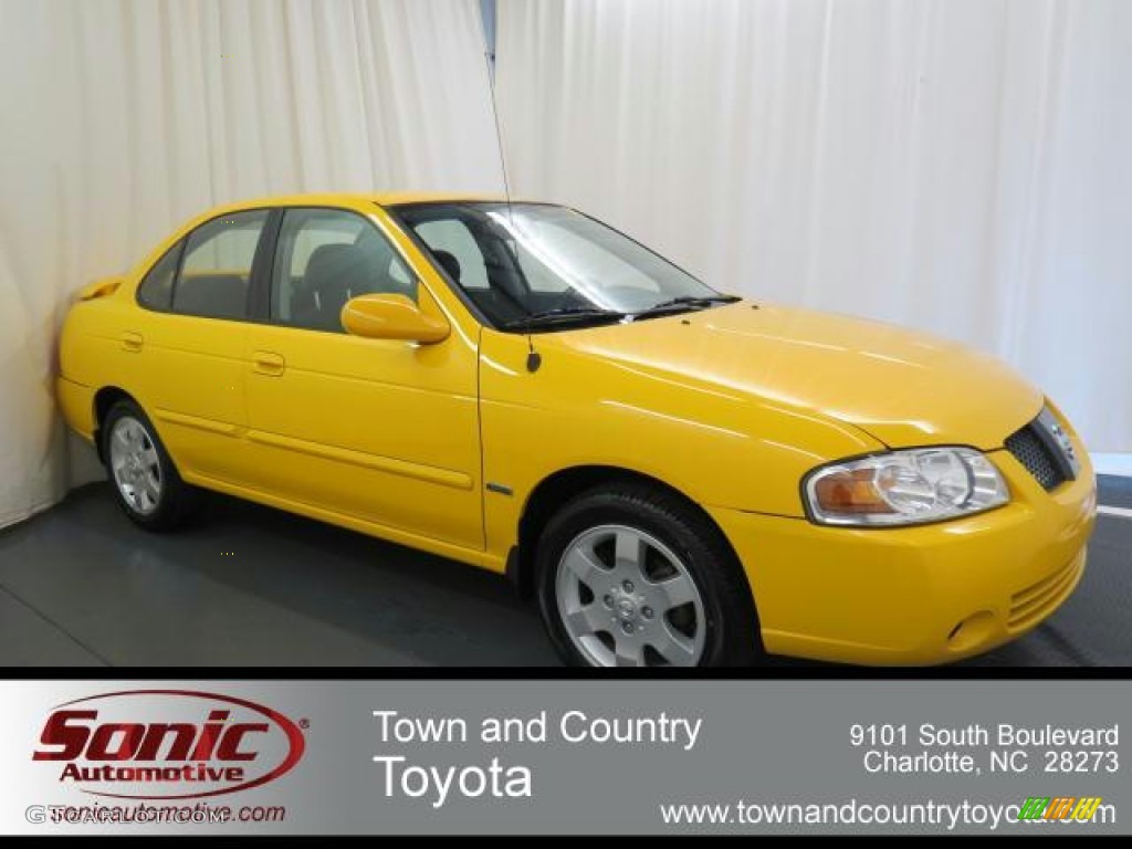 2006 Sentra 1.8 S Special Edition - Sunburst Yellow / Charcoal photo #1