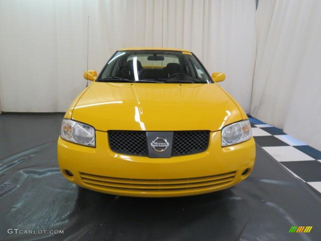 2006 Sentra 1.8 S Special Edition - Sunburst Yellow / Charcoal photo #2