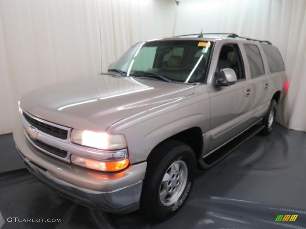 2003 Suburban 1500 LT - Light Pewter Metallic / Tan/Neutral photo #3