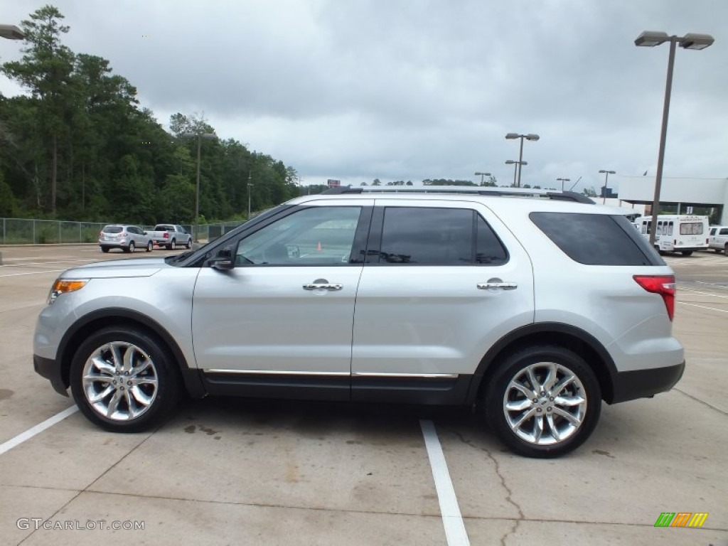 2013 Explorer XLT - Ingot Silver Metallic / Charcoal Black photo #8