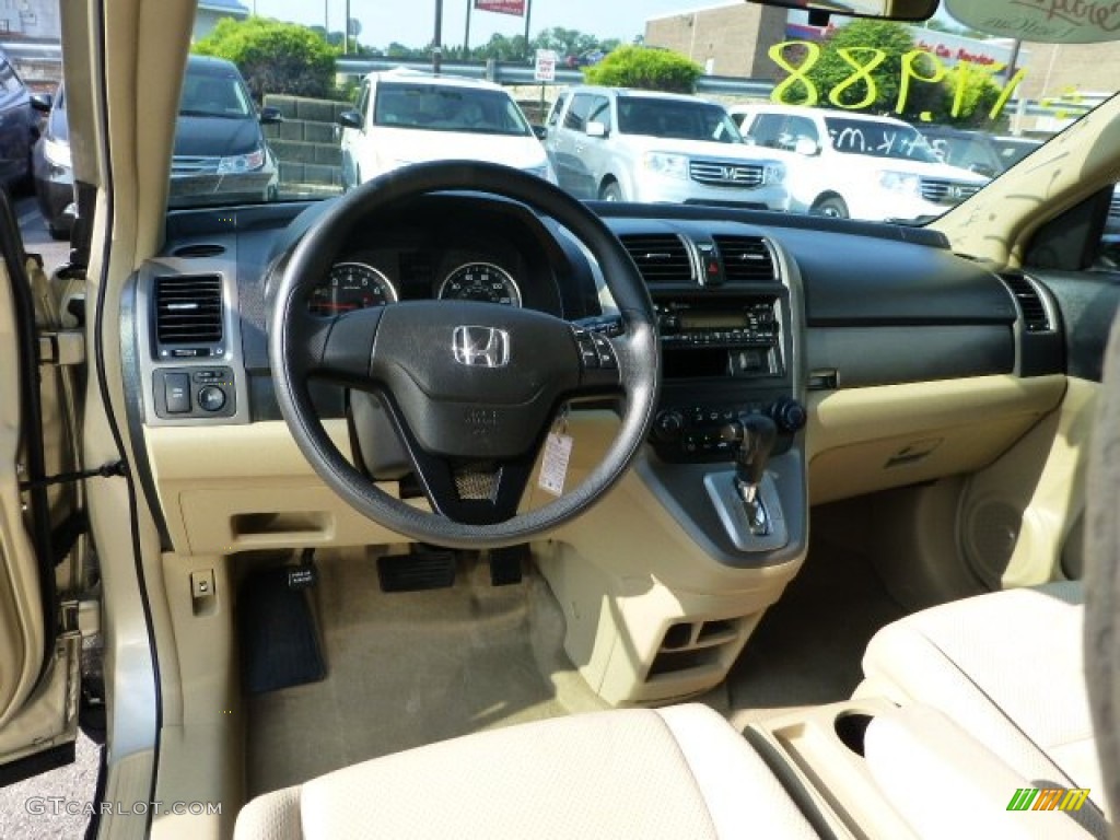 2009 CR-V LX - Borrego Beige Metallic / Ivory photo #17