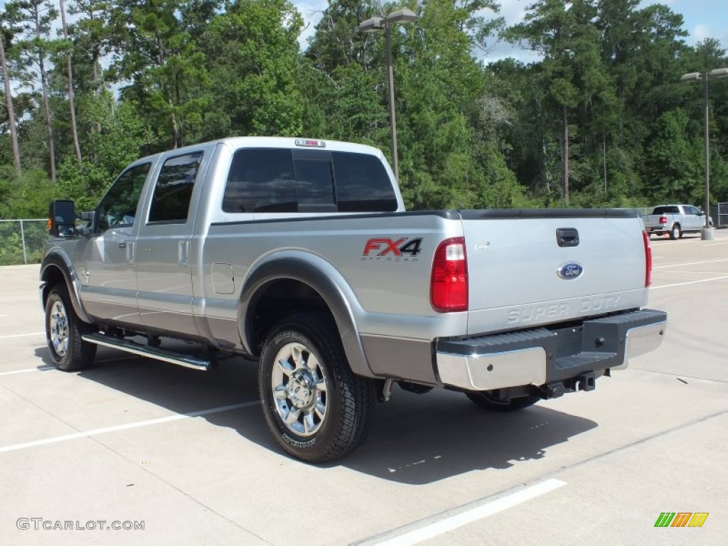 Ingot Silver Metallic 2012 Ford F250 Super Duty Lariat Crew Cab 4x4 Exterior Photo #68057207