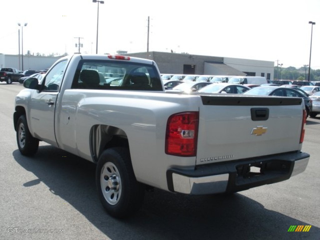 2012 Silverado 1500 Work Truck Regular Cab - Silver Ice Metallic / Dark Titanium photo #6