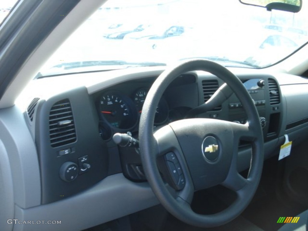2012 Silverado 1500 Work Truck Regular Cab - Silver Ice Metallic / Dark Titanium photo #10