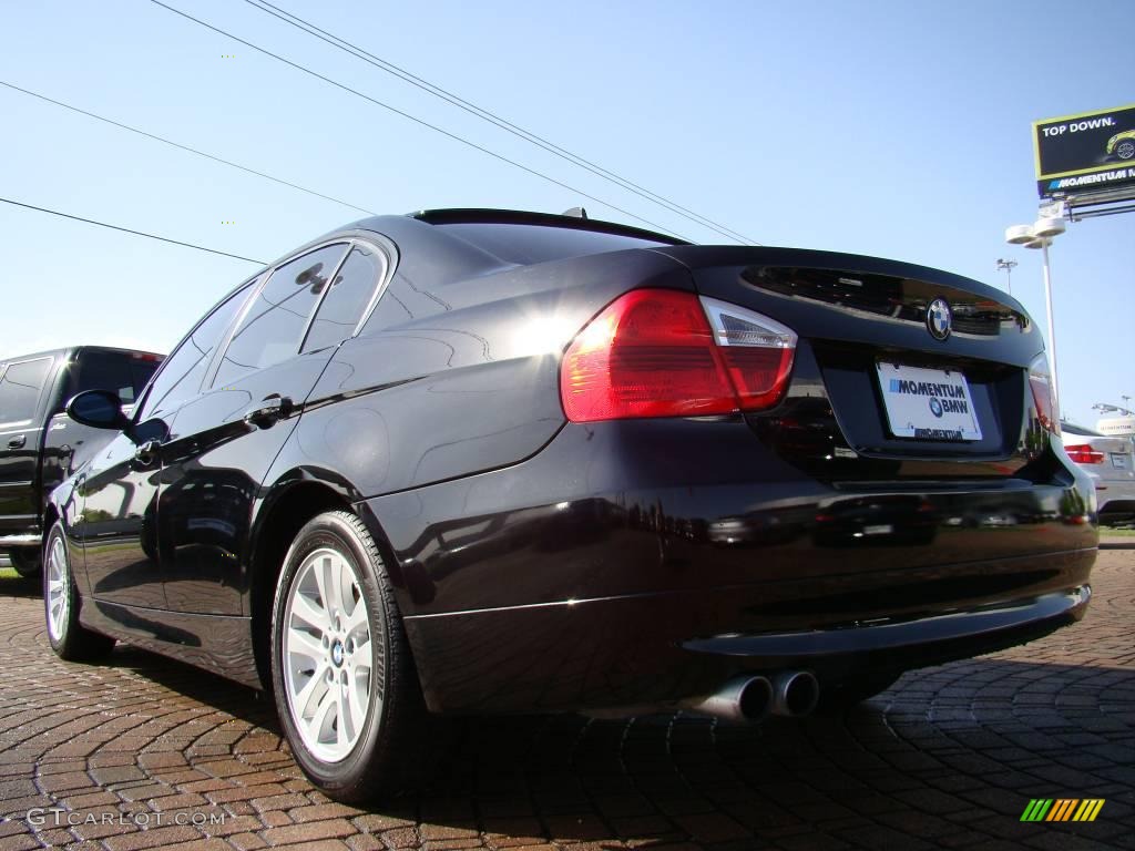 2007 3 Series 328i Sedan - Jet Black / Beige photo #3