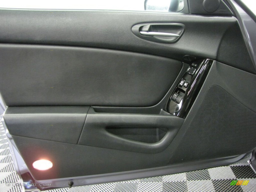2004 Mazda RX-8 Grand Touring Black Door Panel Photo #68061002