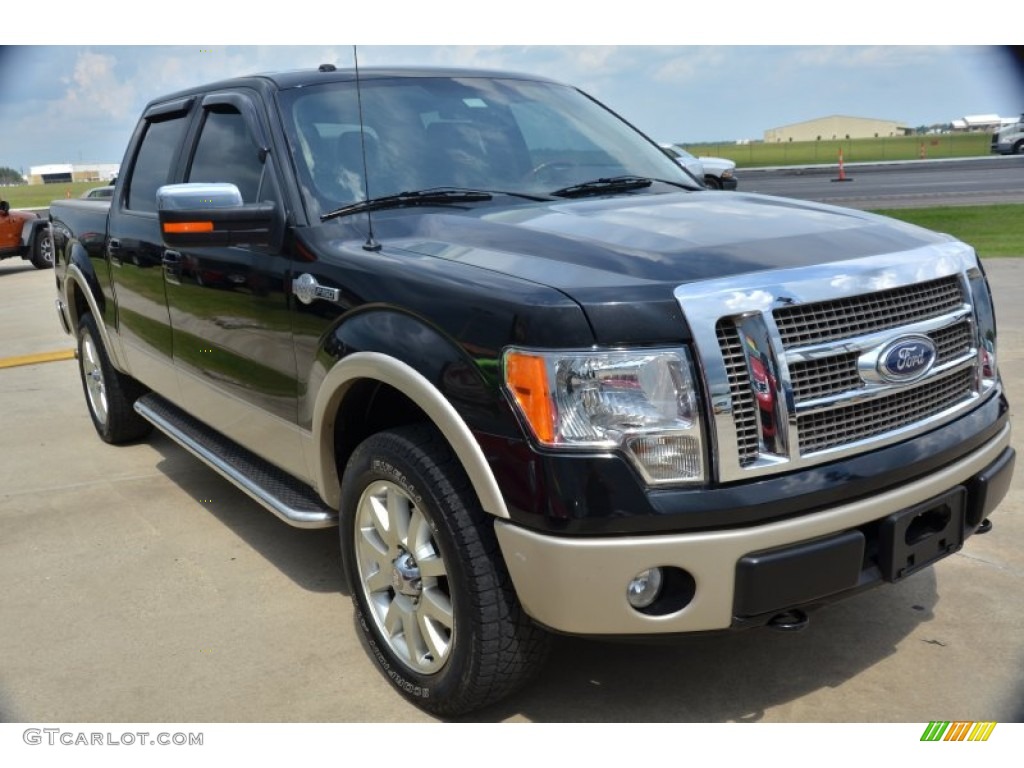 2010 F150 King Ranch SuperCrew 4x4 - Tuxedo Black / Chapparal Leather photo #10