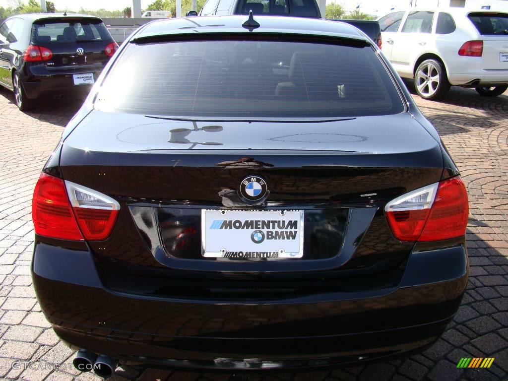 2007 3 Series 328i Sedan - Jet Black / Beige photo #12