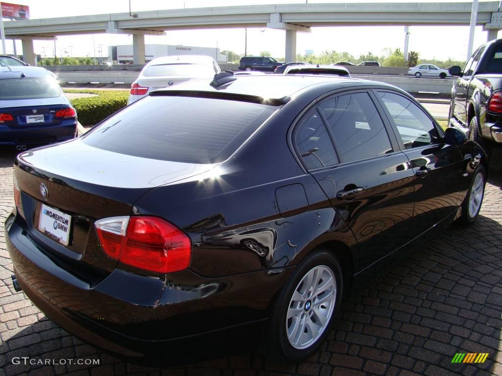 2007 3 Series 328i Sedan - Jet Black / Beige photo #13