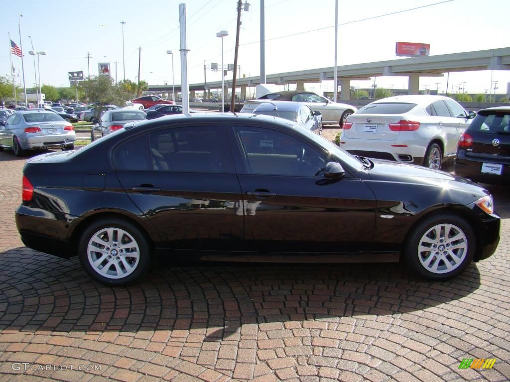2007 3 Series 328i Sedan - Jet Black / Beige photo #14