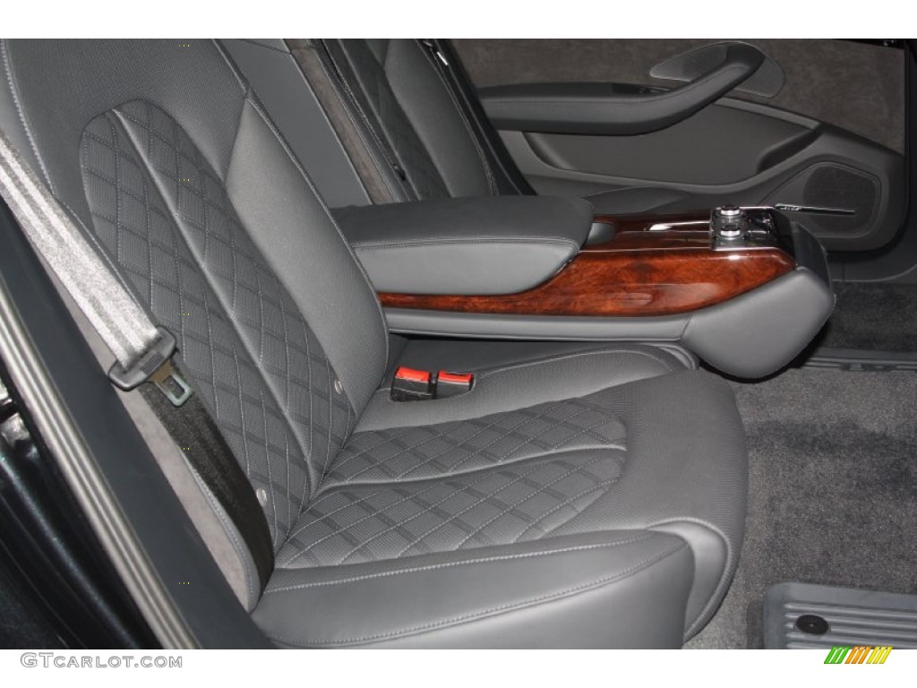 Black Interior 2013 Audi A8 L 3.0T quattro Photo #68062064