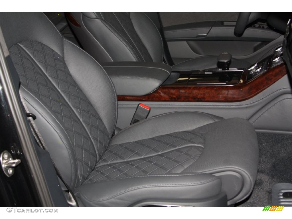 Black Interior 2013 Audi A8 L 3.0T quattro Photo #68062091