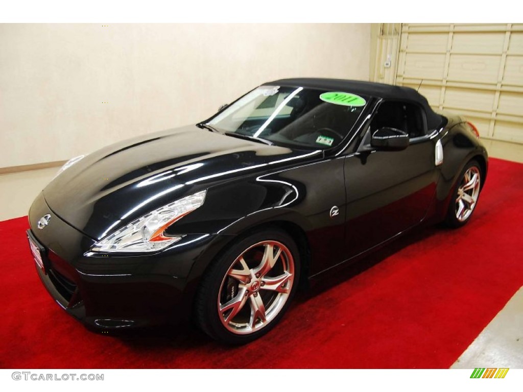 Magnetic Black 2011 Nissan 370Z Touring Roadster Exterior Photo #68062341