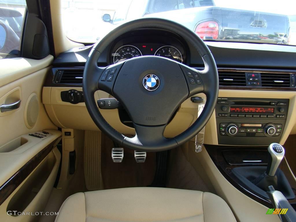 2007 3 Series 328i Sedan - Jet Black / Beige photo #27