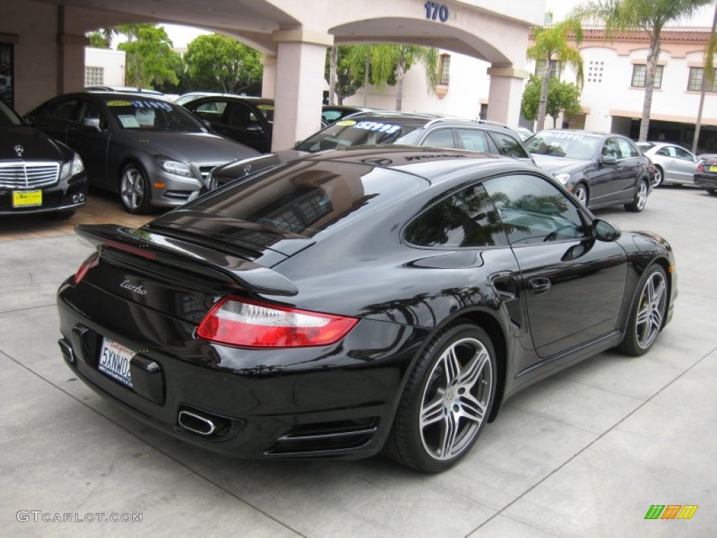2007 911 Turbo Coupe - Basalt Black Metallic / Black photo #2