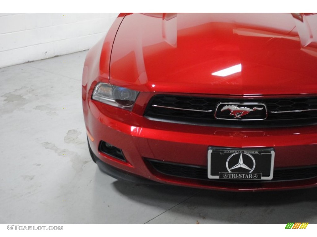 2011 Mustang V6 Premium Coupe - Red Candy Metallic / Charcoal Black photo #3