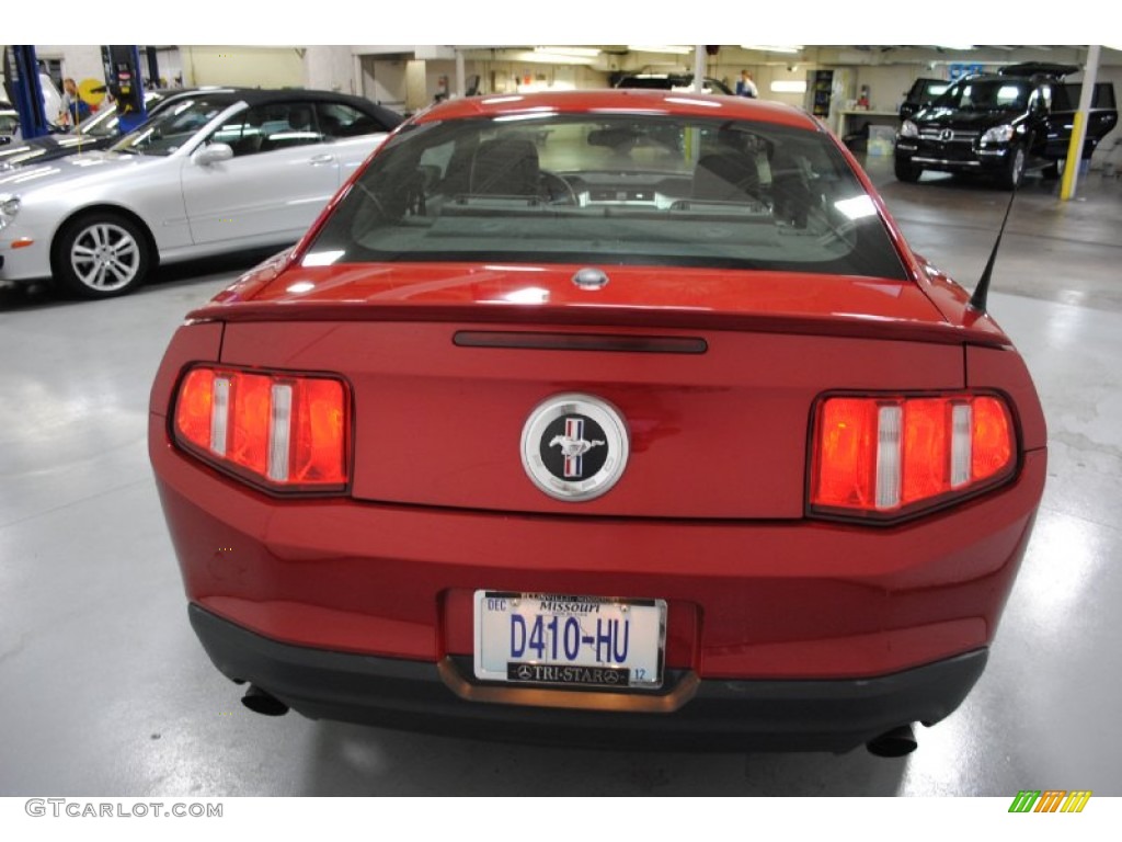 2011 Mustang V6 Premium Coupe - Red Candy Metallic / Charcoal Black photo #23