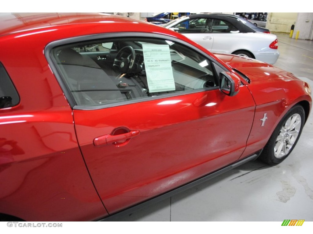 2011 Mustang V6 Premium Coupe - Red Candy Metallic / Charcoal Black photo #25