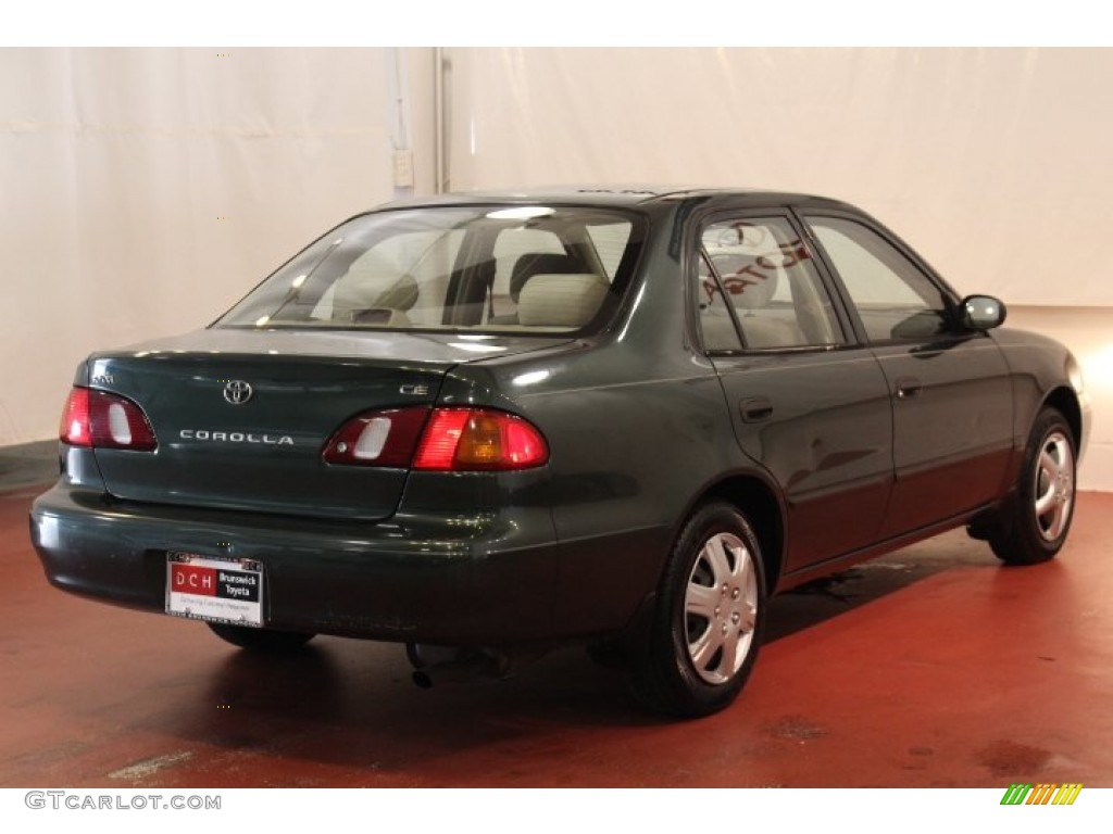 2000 Corolla CE - Woodland Green Pearl / Light Charcoal photo #6