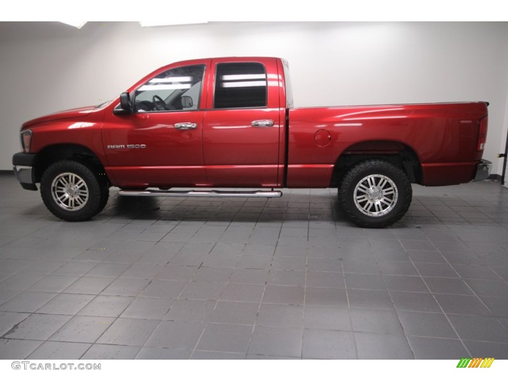 2006 Ram 1500 ST Quad Cab - Inferno Red Crystal Pearl / Medium Slate Gray photo #5