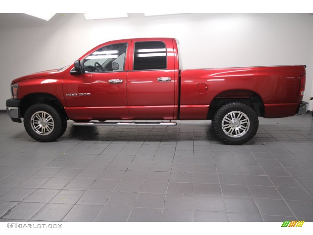 2006 Ram 1500 ST Quad Cab - Inferno Red Crystal Pearl / Medium Slate Gray photo #6