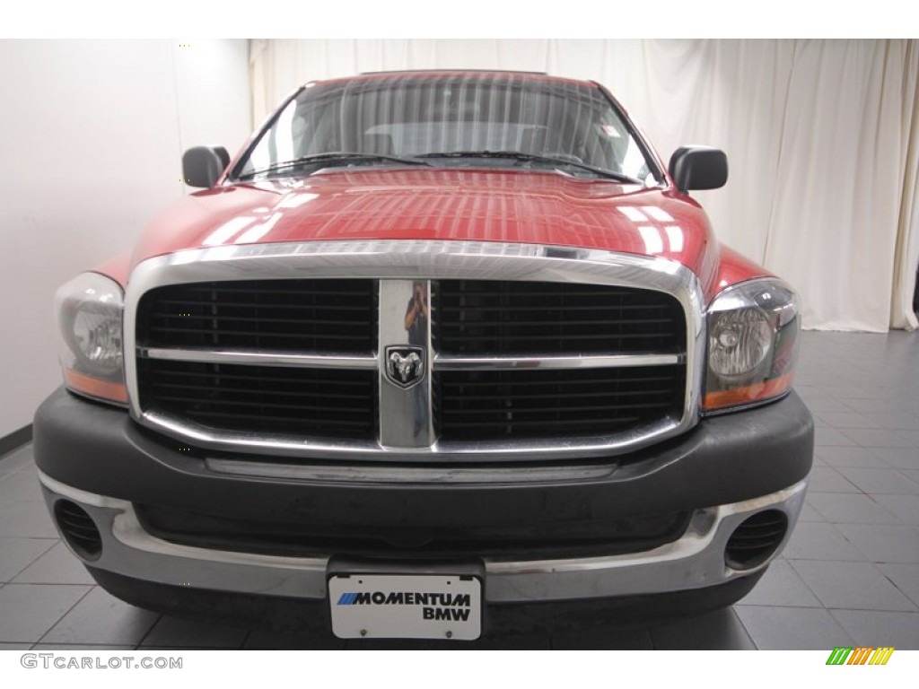 2006 Ram 1500 ST Quad Cab - Inferno Red Crystal Pearl / Medium Slate Gray photo #10