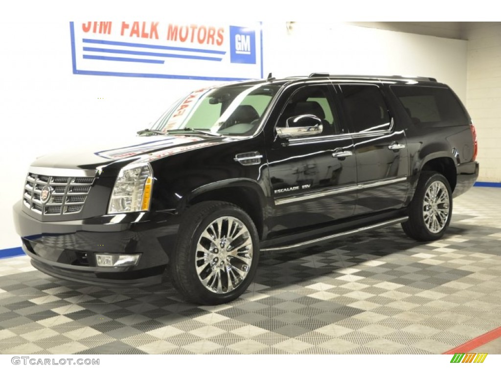 2011 Escalade ESV Luxury AWD - Black Raven / Ebony/Ebony photo #1