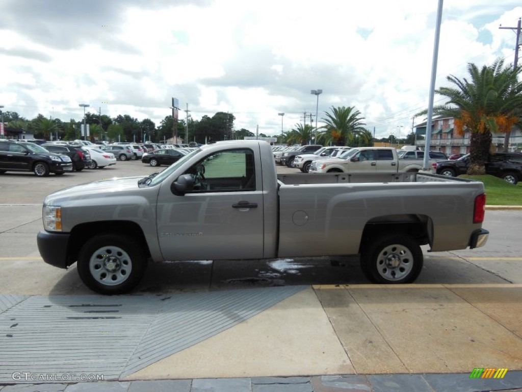 2009 Silverado 1500 Regular Cab - Silver Birch Metallic / Dark Titanium photo #5