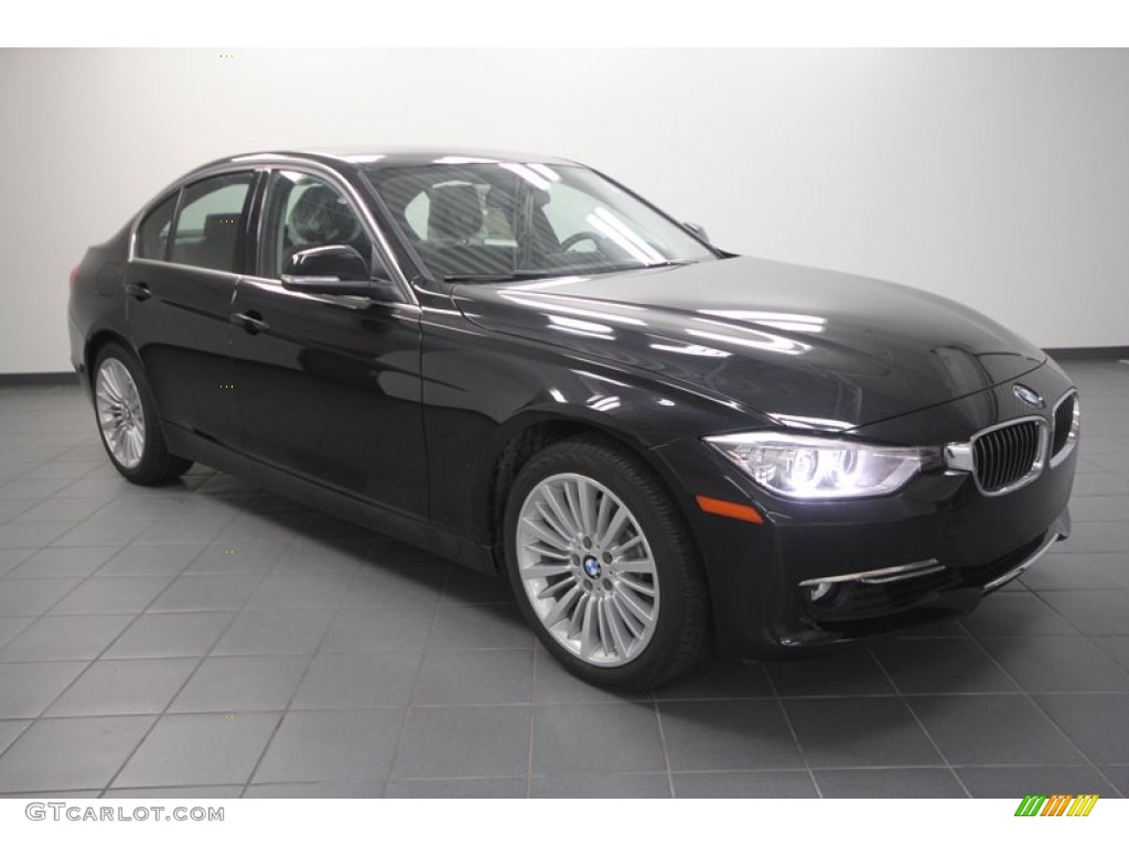 2012 3 Series 328i Sedan - Black Sapphire Metallic / Black photo #1