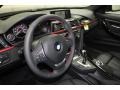 Black/Red Highlight Prime Interior Photo for 2012 BMW 3 Series #68070050