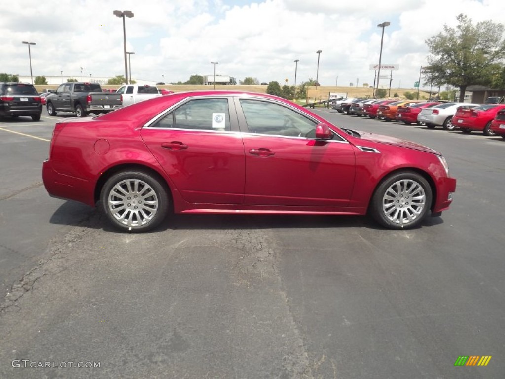 Crystal Red Tintcoat 2013 Cadillac CTS 3.6 Sedan Exterior Photo #68070527