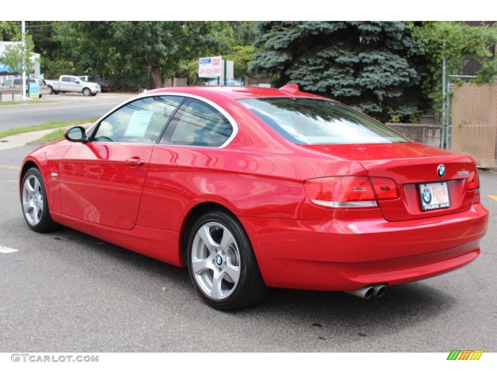 2009 3 Series 328xi Coupe - Crimson Red / Cream Beige Dakota Leather photo #7
