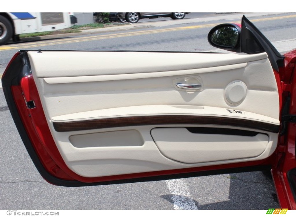 2009 3 Series 328xi Coupe - Crimson Red / Cream Beige Dakota Leather photo #9