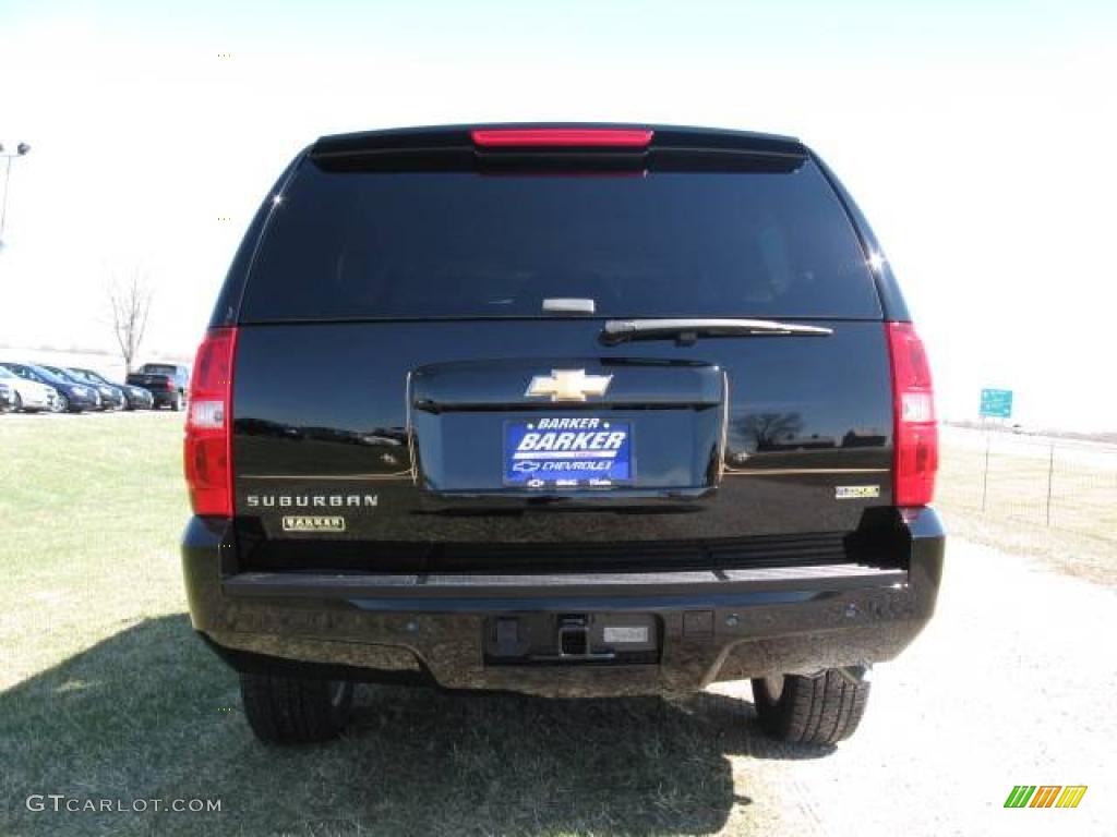 2007 Suburban 1500 LTZ 4x4 - Black / Light Cashmere/Ebony photo #4