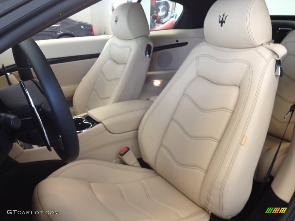 2012 GranTurismo Convertible GranCabrio - Grigio Granito (Dark Grey) / Pearl Beige photo #22