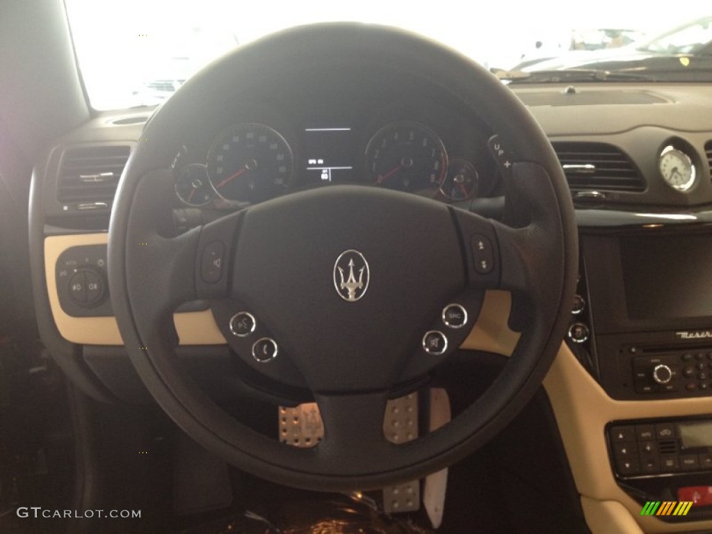 2012 GranTurismo Convertible GranCabrio - Grigio Granito (Dark Grey) / Pearl Beige photo #26