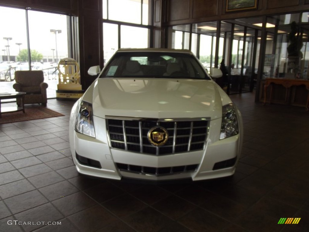 2012 CTS 3.0 Sedan - White Diamond Tricoat / Cashmere/Cocoa photo #6
