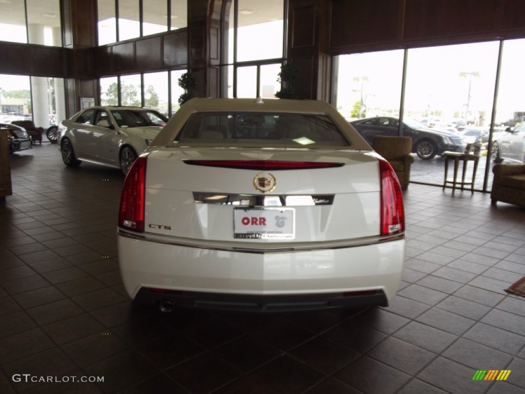 2012 CTS 3.0 Sedan - White Diamond Tricoat / Cashmere/Cocoa photo #7
