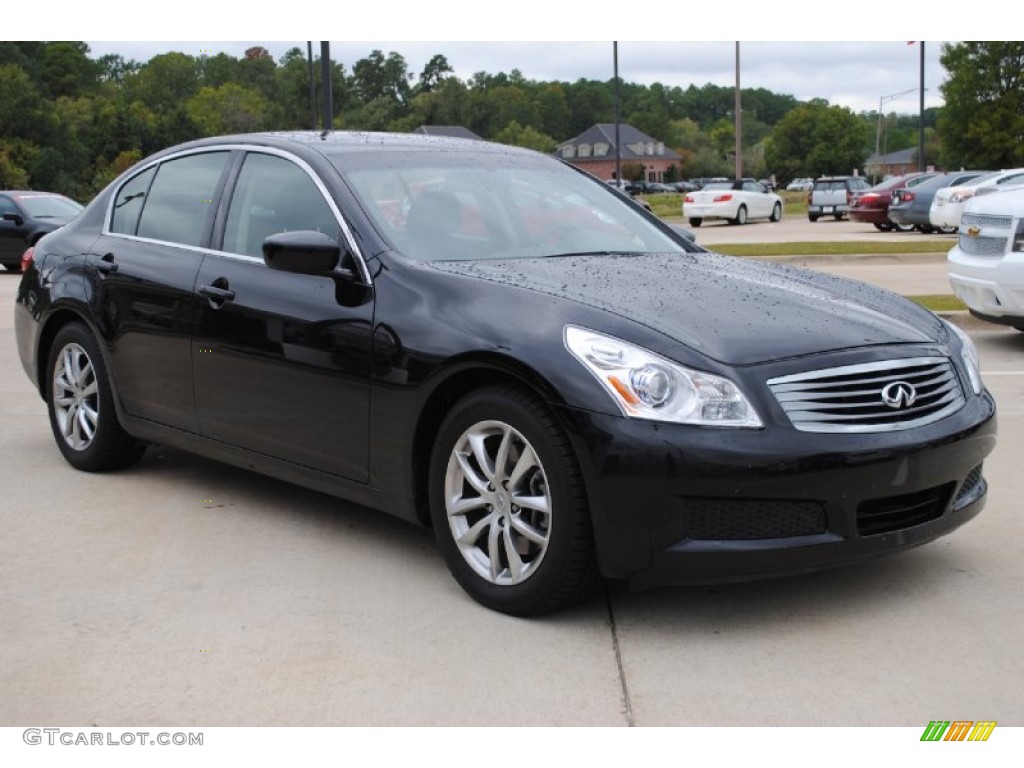 Black Obsidian 2009 Infiniti G 37 Sedan Exterior Photo #68074735