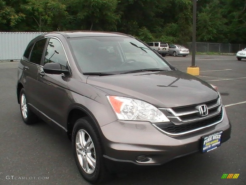 2010 CR-V EX AWD - Urban Titanium Metallic / Black photo #3