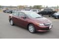 Crimson Pearl - Civic LX Sedan Photo No. 7