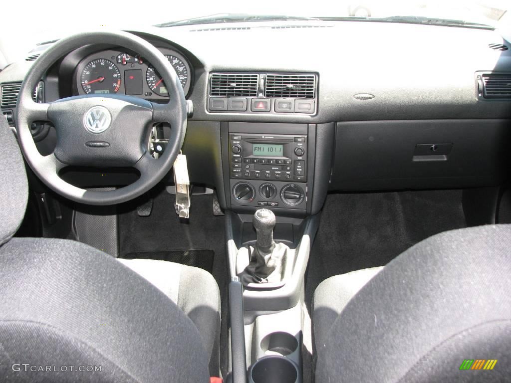 2006 Golf GL 4 Door - Blue Anthracite Metallic / Black photo #13