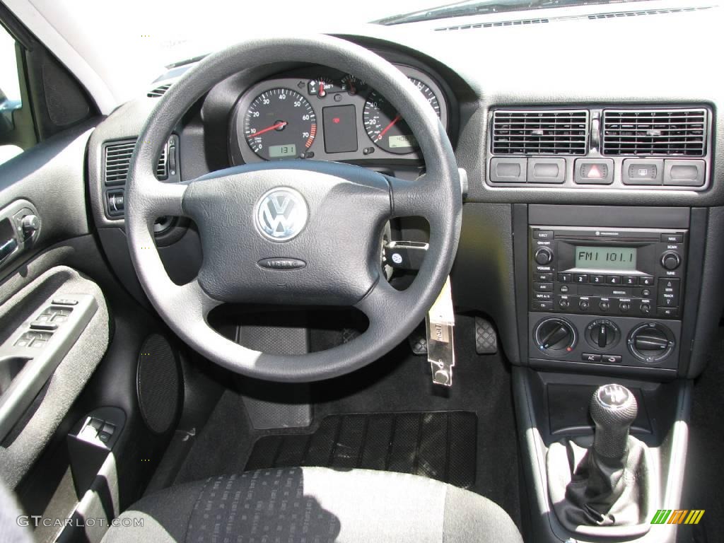 2006 Golf GL 4 Door - Blue Anthracite Metallic / Black photo #14