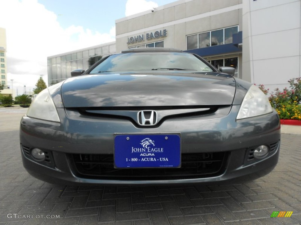 2005 Accord EX V6 Coupe - Graphite Pearl / Black photo #3